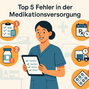 Die 5 häufigsten Fehler in der Medikationsversorgung bei Pflegeunternehmen