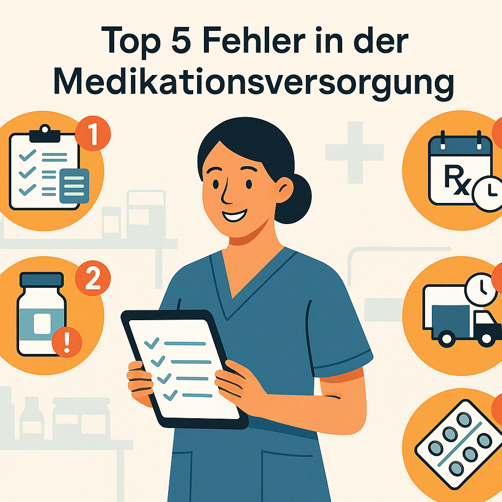 Top 5 Fehler in der Medikationsversorgung – und wie Pflegekräfte sie verhindern