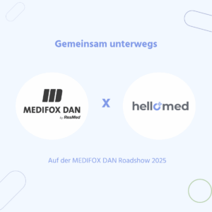 Gemeinsam unterwegs: hellomed auf der MEDIFOX DAN Roadshow 2025 für eine digitale Pflege